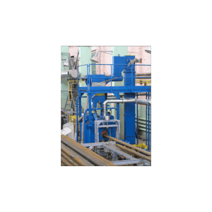 Линия УДП для дробемётной обработки труб