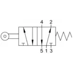 Распределитель с механическим управлением Aignep 03V Z0 5 00 02 — изображение 2