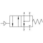 Распределитель с пневматическим управлением Aignep 08V P0 4 NC 03 — изображение 2