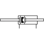 Короткоходовый пневмоцилиндр Aignep BJ 100 0010 — изображение 2