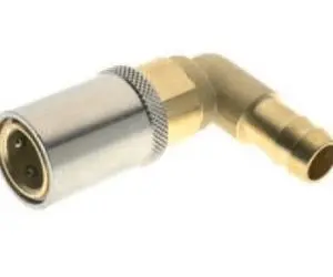 Муфта БРС с угловым штуцером под резиновый шланг Aignep 0044600002