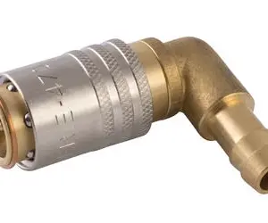 Муфта БРС прямая с угловым штуцером под резиновый шланг Aignep 0047600002