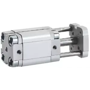 Компактный пневмоцилиндр с направляющими Aignep QFA 025 0050