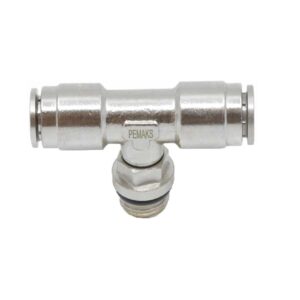 Тройник цанговый T-образный с резьбой PRBTO-1/4-8 Pemaks