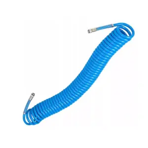 Спиральная полиуретановая пневмотрубка с фитингами PSGPU-M-10x6