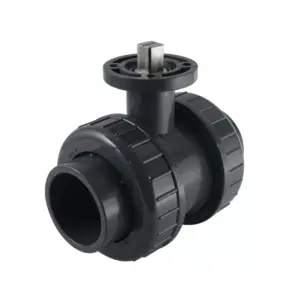 Двусторонний шаровый кран из пвх с фланцем BPVC 3/4" Convalve