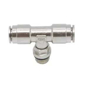 Тройник цанговый T-образный с резьбой PRBTO-1/4-4 Pemaks