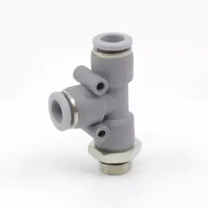 Тройник пластиковый цанговый T-образный с резьбой PRTY-1/8-6 Pemaks